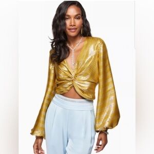 Ramy Brook Gold Blouse